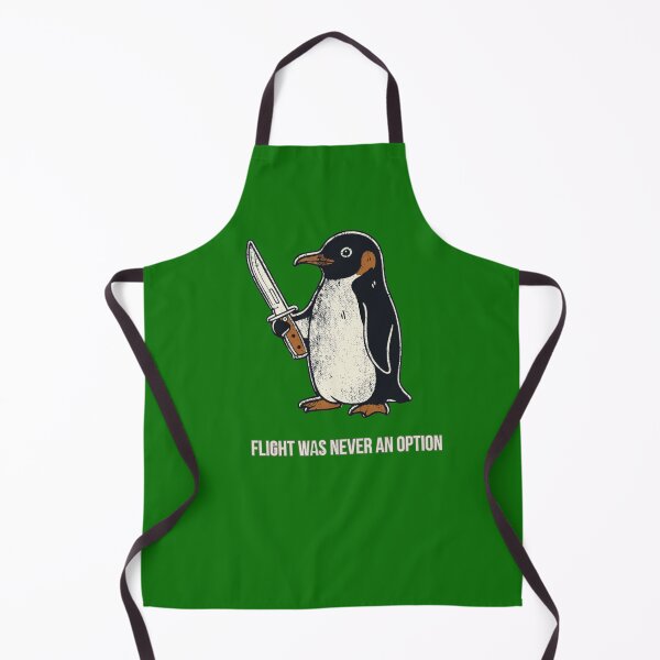 Item preview, Flight was Never an Option Funny Penguin with Knife designed and sold by Julitasells.