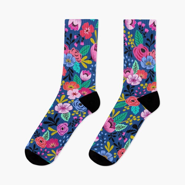 Artikelvorschau, Leuchtende, handgezeichnete Boho-Blumen entworfen und verkauft von Jennifer Ladd.