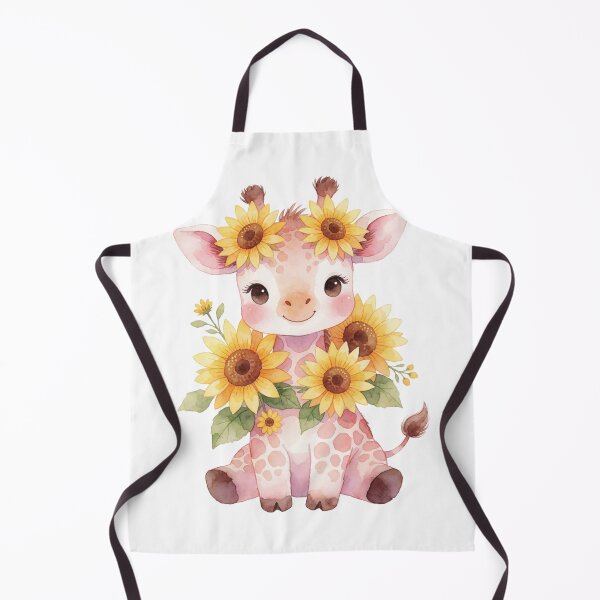 Item preview, Sunflower Giraffe | Cute Cottagecore Floral Animal designed and sold by AillustriaAK.