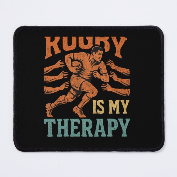 Item preview, Rugby Is My Therapy designed and sold by SiarheiYur.