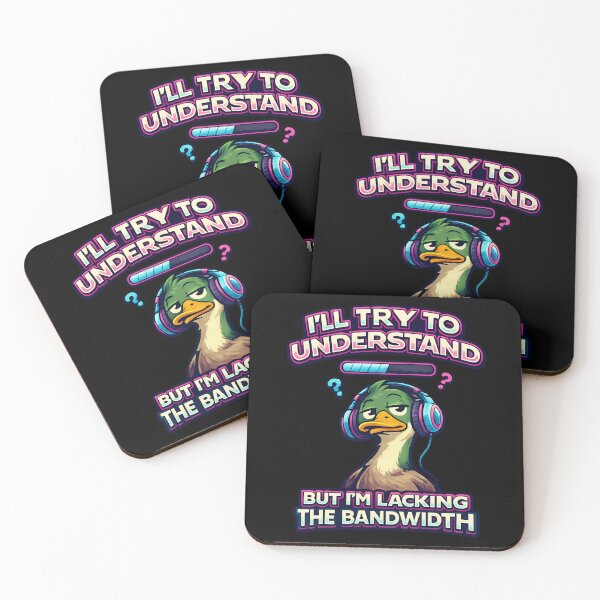 Item preview, I'll Try To Understand But I'm Lacking The Bandwidth Funny Duck Gamer Design designed and sold by TeeTimeTreasure.
