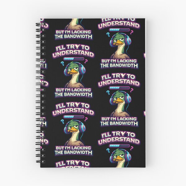Item preview, I'll Try To Understand But I'm Lacking The Bandwidth Funny Duck Gamer Design designed and sold by TeeTimeTreasure.