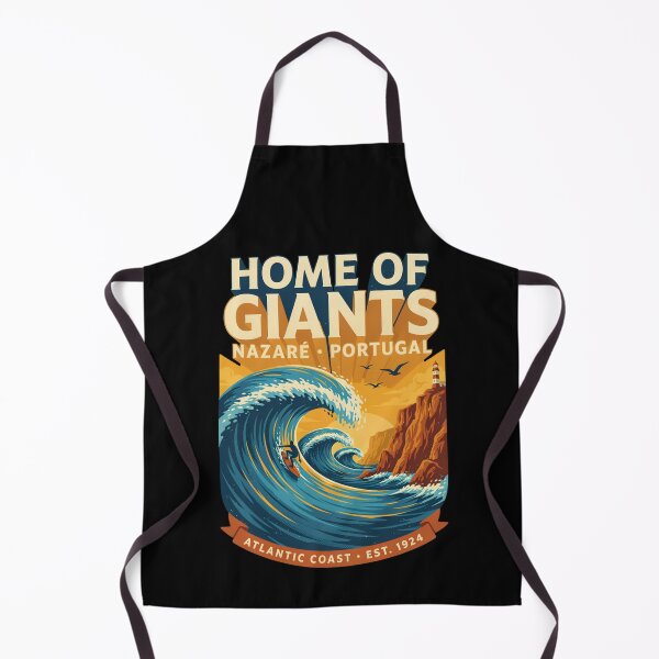 Item preview, Nazare Portugal Home of Giants Surfing Design – Atlantic Coast Giant Waves Vintage Travel Art designed and sold by ArcticFoxStudio.