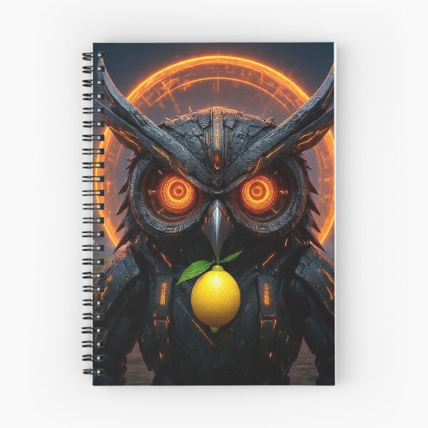 Item preview, Cyberpunk Neon Owl – Murcia Lemon Sentinel designed and sold by Neo Tokio.