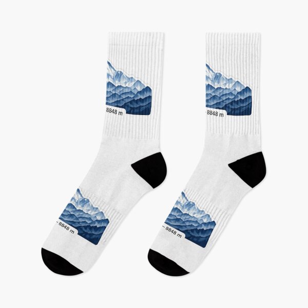Item preview, Mount Everest 8848 m – Minimalist Mountain Peak Illustration designed and sold by Gabe1983.