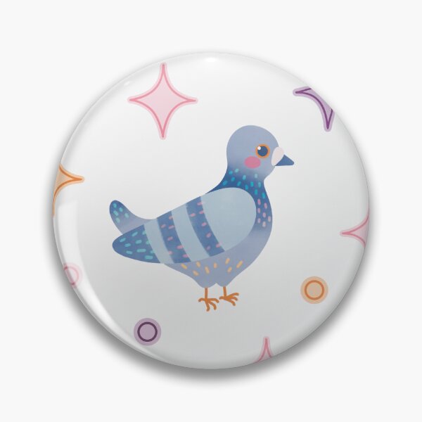 Item preview, Cute Colourful Pigeons and Stars Pattern designed and sold by winterpumpkin.
