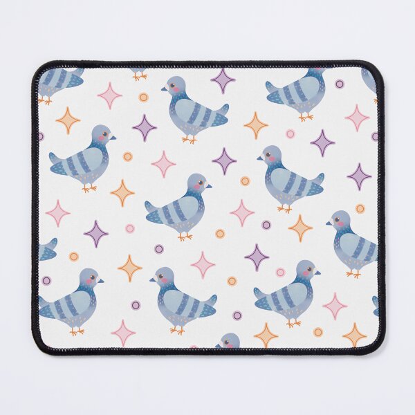 Item preview, Cute Colourful Pigeons and Stars Pattern designed and sold by winterpumpkin.