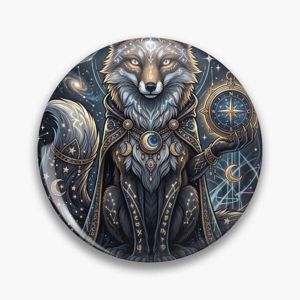 Item preview, Tarot Fox The Seeker Mystical Animal T-Shirt designed and sold by MERAKISL.