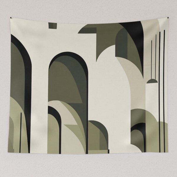 Item preview, Woodblock Astrology Poster Modern Traditional Scenery designed and sold by EnmarcArt.