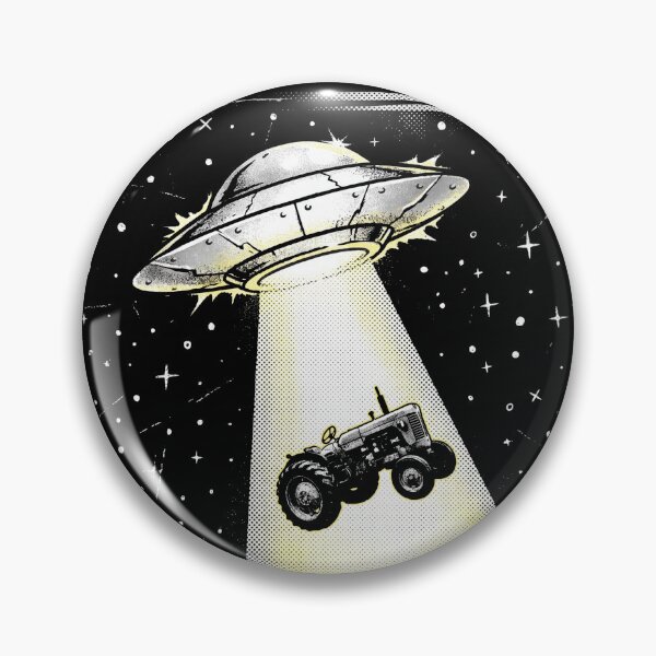 Item preview, UFO Alien Abduction Tractor Graphic Tee designed and sold by TeNovaStudio.