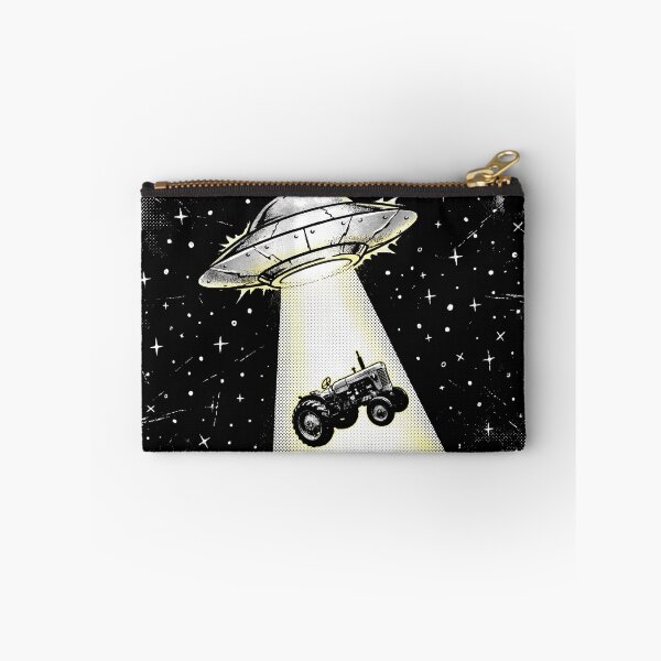 Item preview, UFO Alien Abduction Tractor Graphic Tee designed and sold by TeNovaStudio.