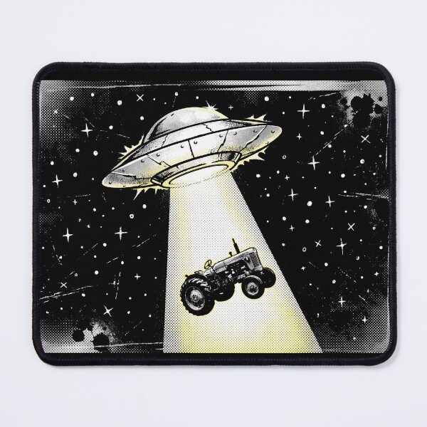 Item preview, UFO Alien Abduction Tractor Graphic Tee designed and sold by TeNovaStudio ⭐⭐⭐⭐⭐.