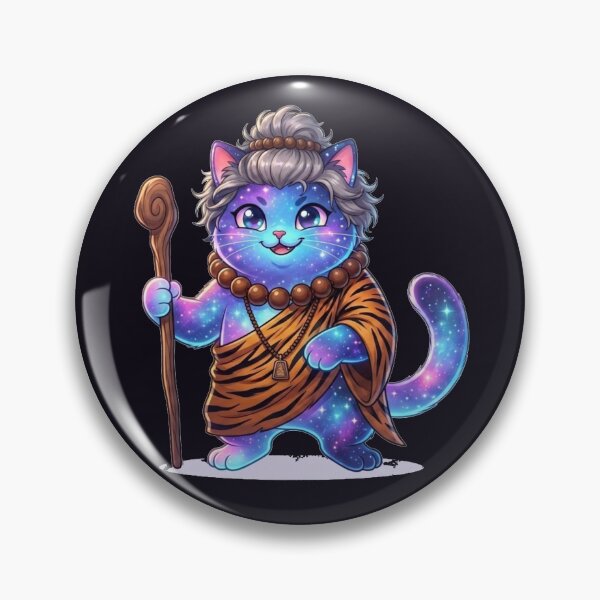 Item preview, Cute Cosmic Cat Monk Fantasy Galaxy Art designed and sold by ChaEmm_Studio.
