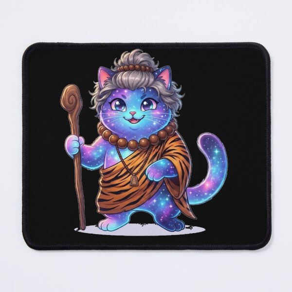 Item preview, Cute Cosmic Cat Monk Fantasy Galaxy Art designed and sold by ChaEmm_Studio.