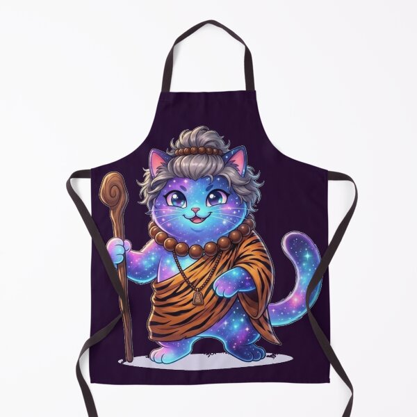 Item preview, Cute Cosmic Cat Monk Fantasy Galaxy Art designed and sold by ChaEmm_Studio.