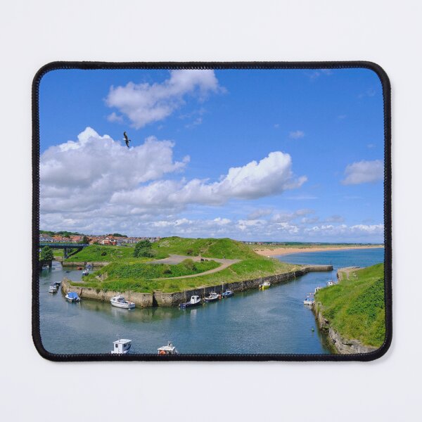 Item preview, Seaton Sluice Harbour with Seagull in Flight designed and sold by Violaman.