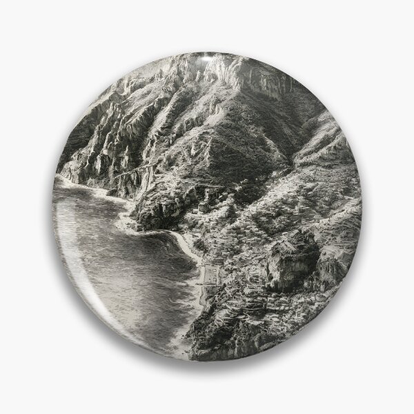 Item preview, Amalfi Coast Italy Vintage Design designed and sold by DolceVitalyDesign.