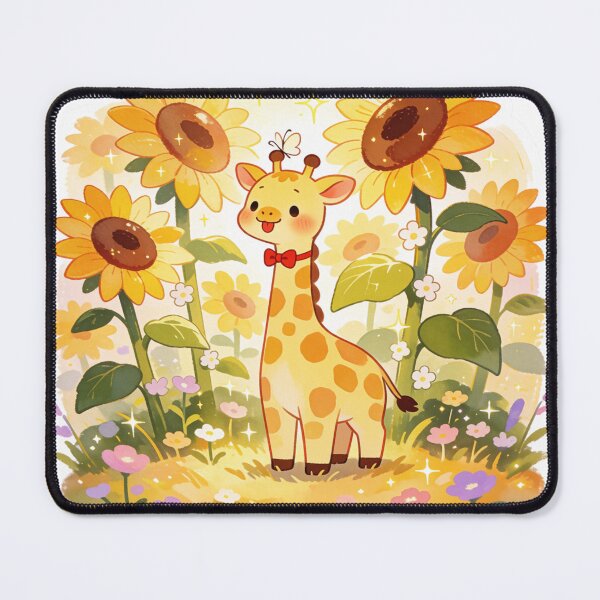 Item preview, Sunflower Giraffe | Cute Cottagecore Floral Animal designed and sold by AillustriaAK.