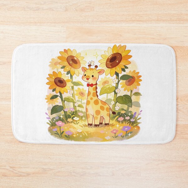 Item preview, Sunflower Giraffe | Cute Cottagecore Floral Animal designed and sold by AillustriaAK.