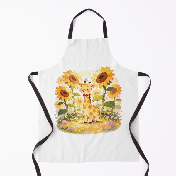 Item preview, Sunflower Giraffe | Cute Cottagecore Floral Animal designed and sold by AillustriaAK.