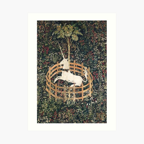 The Unicorn in Captivity Art Print