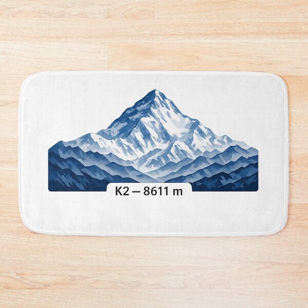 Item preview, K2 8611 m – Minimalist Mountain Peak Illustration designed and sold by Gabe1983.