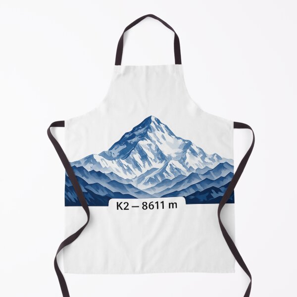 Item preview, K2 8611 m – Minimalist Mountain Peak Illustration designed and sold by Gabe1983.