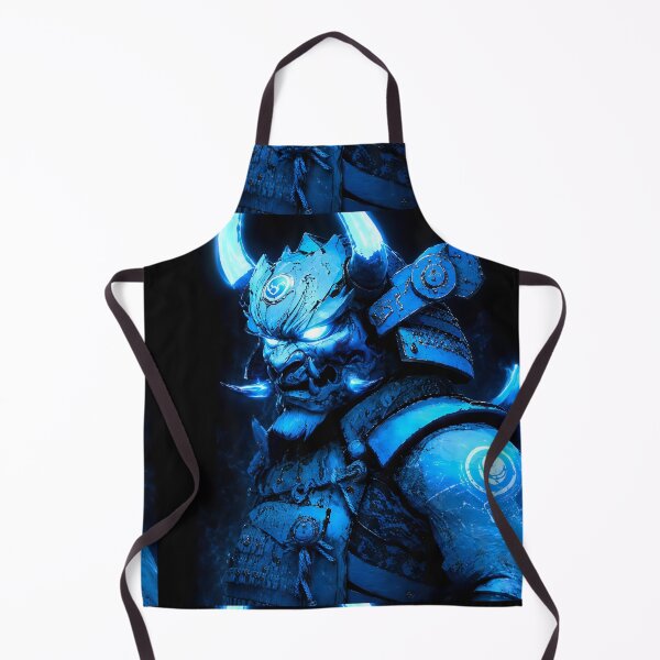 Item preview, Neon Oni Samurai – Blue Demon Warrior designed and sold by Neo Tokio.