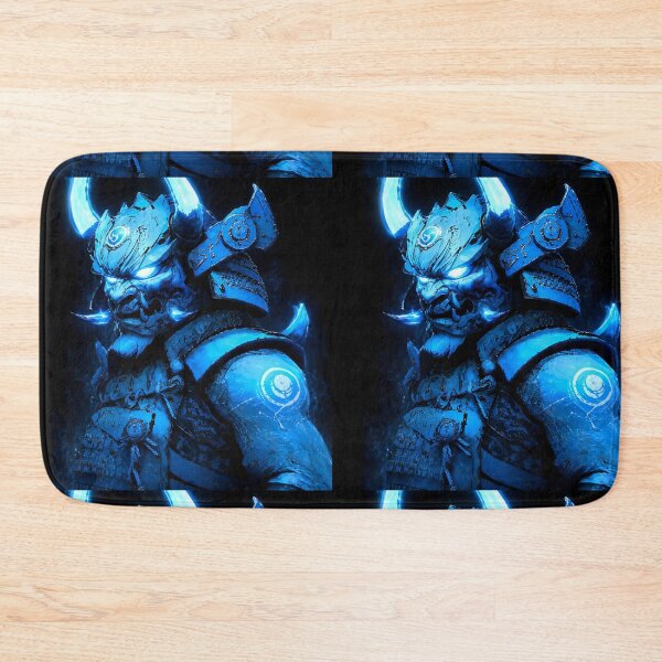 Item preview, Neon Oni Samurai – Blue Demon Warrior designed and sold by Neo Tokio.