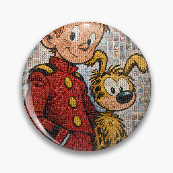 Item preview, Vintage Spirou Mosaic Poster – The Best Issues 1938-2024 designed and sold by JcAbstractArt.