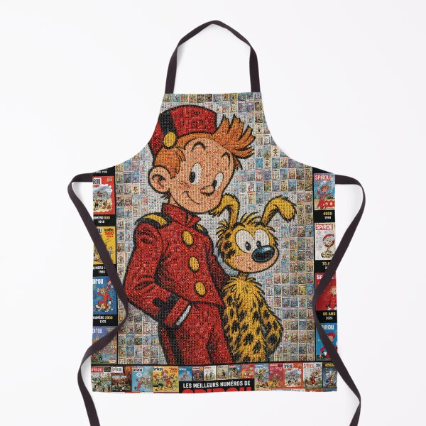 Item preview, Vintage Spirou Mosaic Poster – The Best Issues 1938-2024 designed and sold by JcAbstractArt.