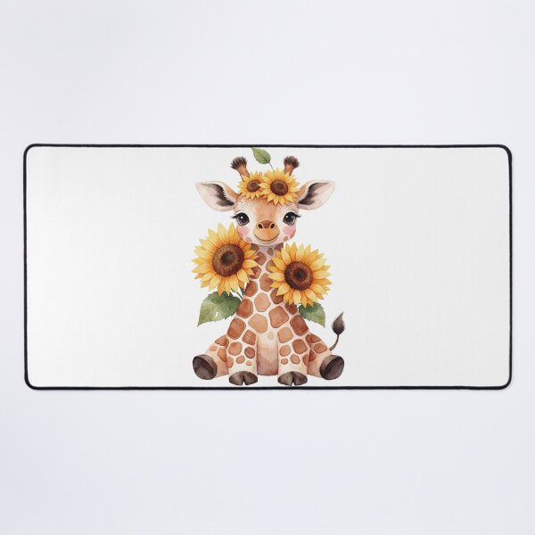 Item preview, Sunflower Giraffe | Cute Cottagecore Floral Animal designed and sold by AillustriaAK.