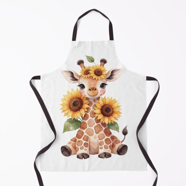 Item preview, Sunflower Giraffe | Cute Cottagecore Floral Animal designed and sold by AillustriaAK.