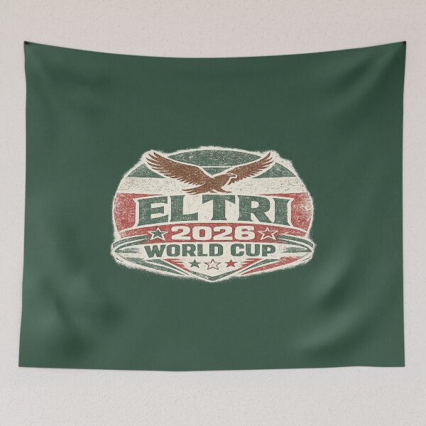 Item preview, El Tri 2026 World Cup Vintage Eagle Football Fan T-Shirt designed and sold by ArthUpscale.