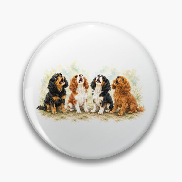 Item preview, Cavalier King Charles Spaniel Treat Fail Watercolor Art | Funny Dog Illustration designed and sold by SakuraWaStyle.