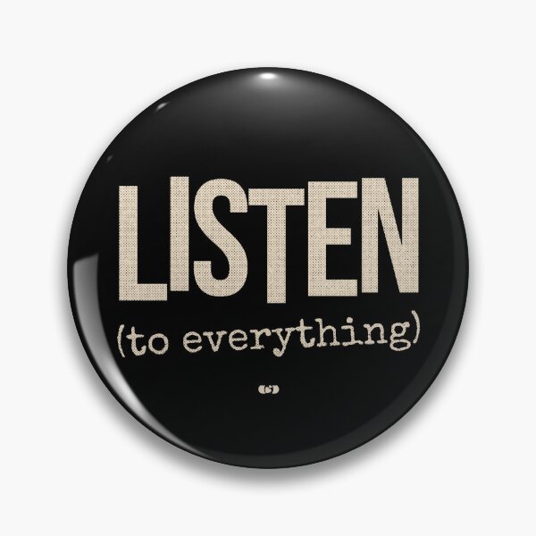 Item preview, Listen To Everything | Minimalist Halftone Mindfulness Graphic Tee | Music Mental Health Shirt designed and sold by Decorador de Corazones.