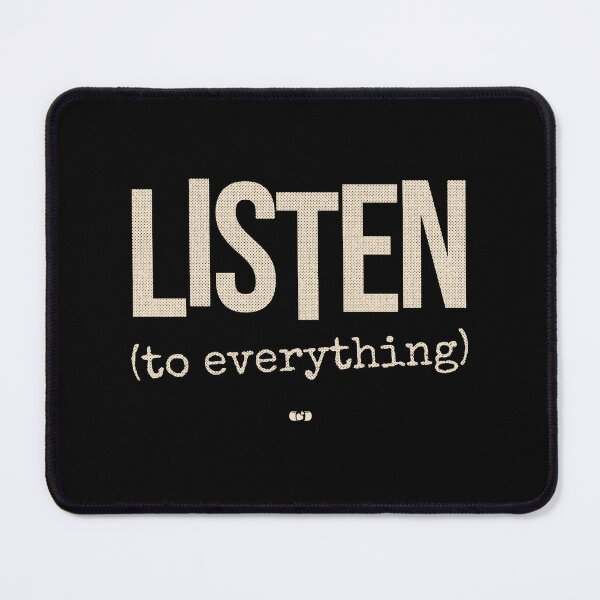 Item preview, Listen To Everything | Minimalist Halftone Mindfulness Graphic Tee | Music Mental Health Shirt designed and sold by Decorador de Corazones.