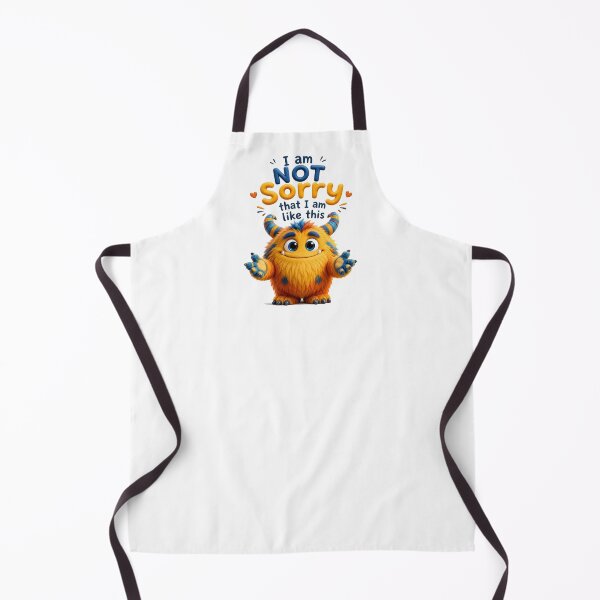 Item preview, I Am NOT Sorry Fluffy Monster Attitude designed and sold by BlissBlvdShop.