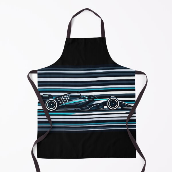 Item preview, George Russell Mercedes F1 Side View designed and sold by PitWallArt.