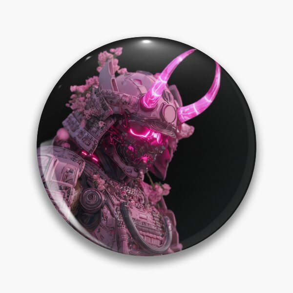 Item preview, Neon Oni Samurai – Pink Cyber Warrior designed and sold by Neo Tokio.