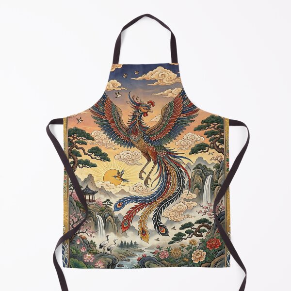 Item preview, Soaring Korean Phoenix in Traditional Minhwa Style designed and sold by K-Tradition.