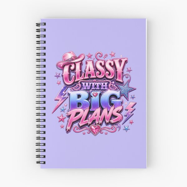 Item preview, Classy With Big Plans Retro Cowgirl Typography. Pink Western Y2K Aesthetic Graphic design  designed and sold by Aarvya Fashion Club ( A.F.C ).
