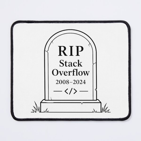 Item preview, RIP Stack Overflow Funny Developer Nostalgia Programmer designed and sold by Pinghaksh.