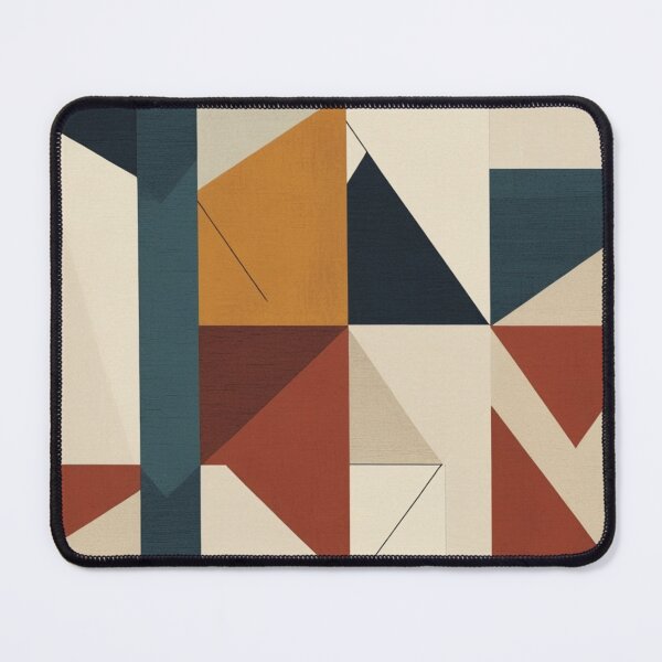 Item preview, Abstract Geometric Mural Arches Earth Tones designed and sold by EnmarcArt.