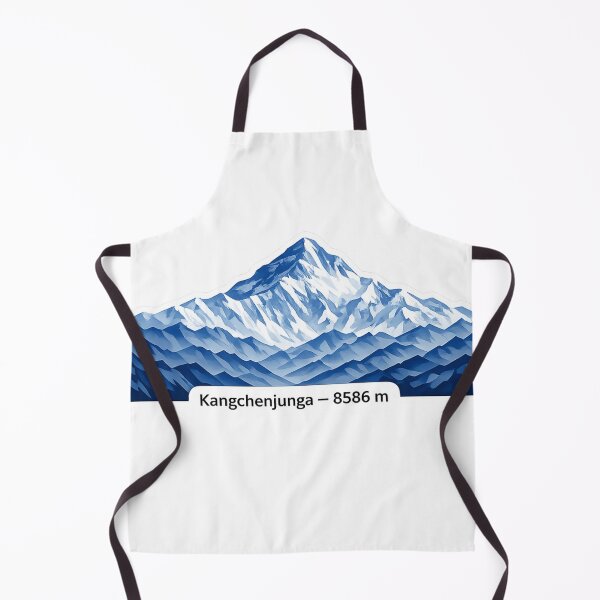 Item preview, Kangchenjunga 8586 m – Minimalist Mountain Peak Illustration designed and sold by GabeMountainArt.