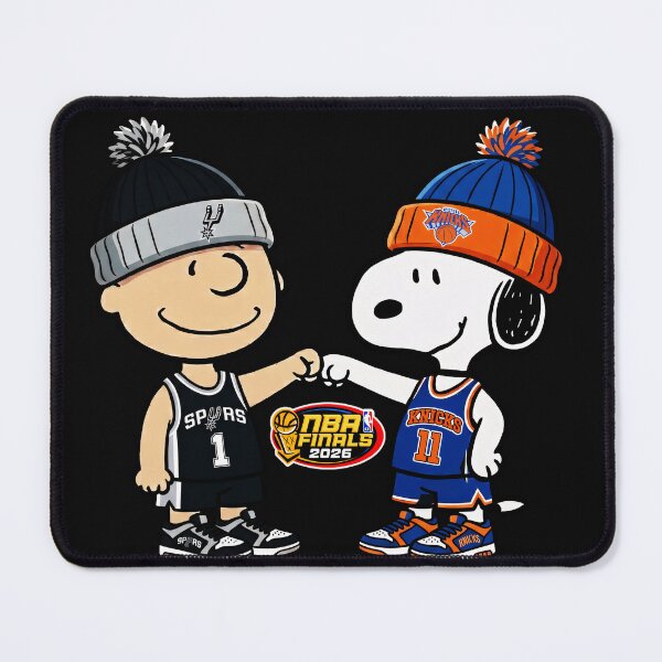 Item preview, Spurs 1 Knicks 11 NBA Finals 2026 Peanuts Basketball San Antonio New York Fan Matchup designed and sold by CalyZOam99.