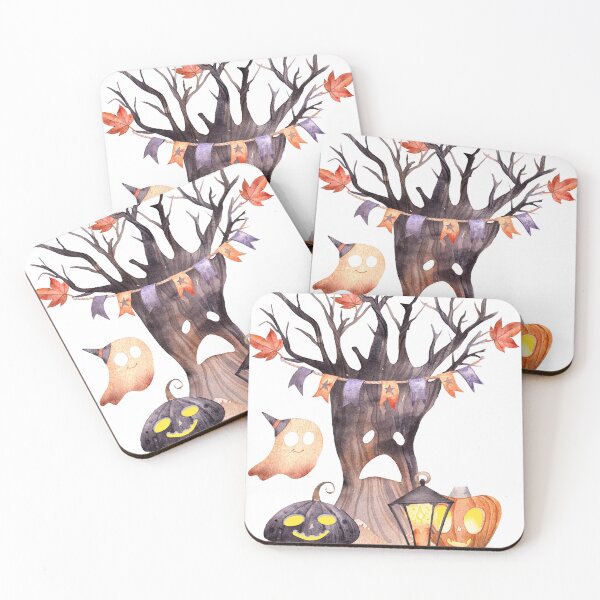 Item preview, Spooky Woodland Halloween Watercolor Illustration designed and sold by SashaZinch.