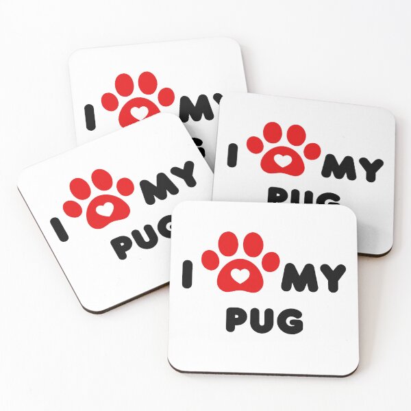 Item preview, I Love My Pug designed and sold by lydia-hannah.