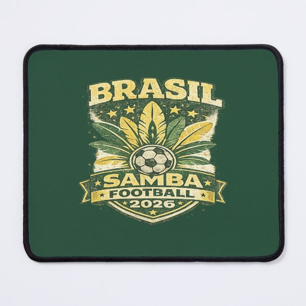 Artikelvorschau, Brasil Samba Fußball 2026 Retro Vintage Fußball Fan T-Shirt entworfen und verkauft von ArthUpscale.