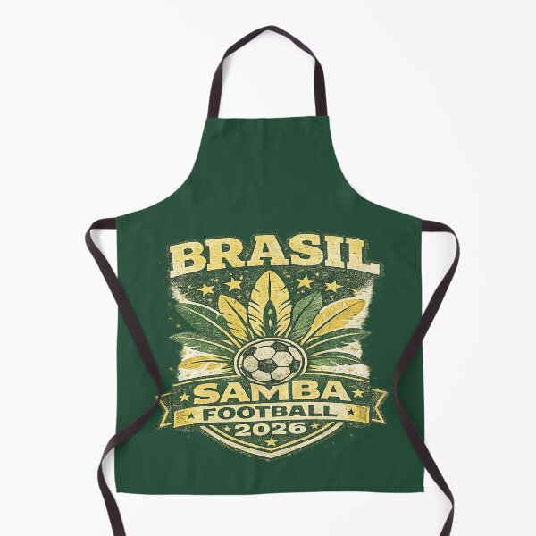 Item preview, Brasil Samba Football 2026 Retro Vintage Soccer Fan T-Shirt designed and sold by ArthUpscale.